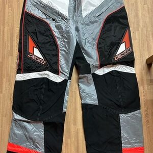 FXR Men's Black and Gray orange racing Pants men’s size 40
